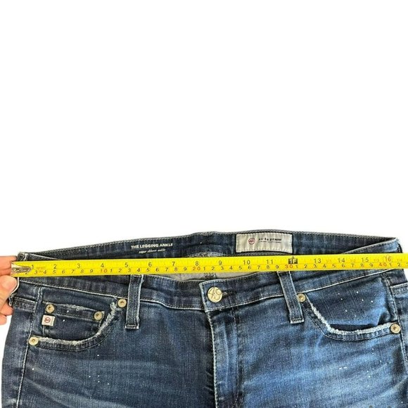 AG Adriano Golschmeid Distressed The‎ Legging Ankle Skinny Jeans Womens 32 - Picture 3 of 5